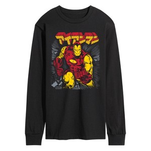 Men's - Marvel - Iron Man Katakana Long Sleeve Graphic T-Shirt - 1 of 4