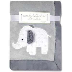 Wendy Bellissimo Elephant 2 Ply Plush Blanket - 1 of 2