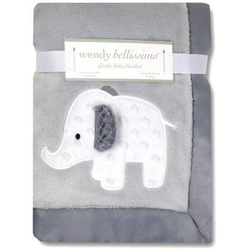 Wendy Bellissimo Elephant 2 Ply Plush Blanket