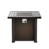 WestinTrends Square Propane Gas Fire Pit Table 50,000 BTU for Outdoor Patio Garden - 2 of 3