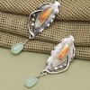 SOHI Women's Blue Abstract Drop Earrings - 2 of 3