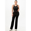 Slickblue Women’s Ribbed Tank & Pant Set, Functional Pockets, Co-ord Outfit, Everyday Wear, Color Options, Size S-L - 3 of 4