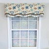 RLF Home 100% Cotton Jolly Glory  Fully lined Windows Rod Pocket Valance 50" x 16"  Cream - 2 of 4