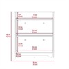 SKRAN Shoe Rack 46" H, One Open Storage Shelf, Two Internal Storage Drawers, Two Doors for Hallway, Brown - 4 of 4