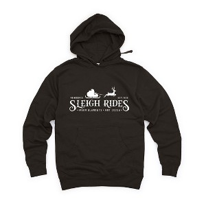 Simply Sage Market Women's Graphic Hoodie Sleigh Rides Reindeer - 1 of 3