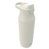 Zak Designs 24oz Stainless Steel Manual Chug Water Bottle Cream - 4 of 4