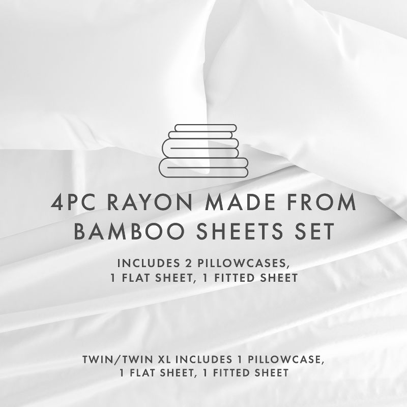 Softest Rayon made from Bamboo 4 Piece Sheet Set - Becky Cameron, 3 of 12