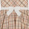 Hope & Henry Girls' Organic Sleeveless Party Dress with Peter Pan Collar, Fireside Plaid, 2T - 3 of 4