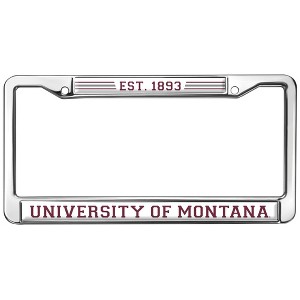 University of Montana School Logo Full Size Standard License Plate Metal Frame - 1 of 4