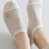 Anna-Kaci Men's No-Show Mesh Socks with Non-Slip Silicone Heel Grip and Breathable Low-Cut Design 3-Pack - 4 of 4
