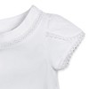 Hope & Henry Girls' Short Sleeve Knit Top with Tulip Sleeves, Infant - 2 of 4