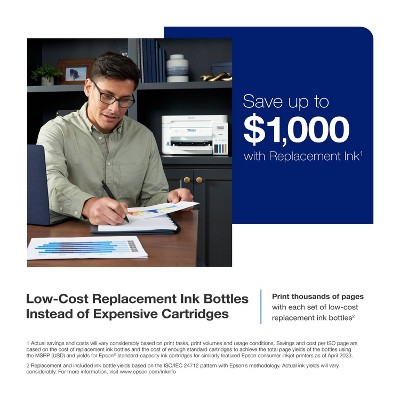 Epson EcoTank ET-4850 All-in-One Cartridge-Free Supertank Printer - White: Wi-Fi, Fax Capabilities, 3 of 11