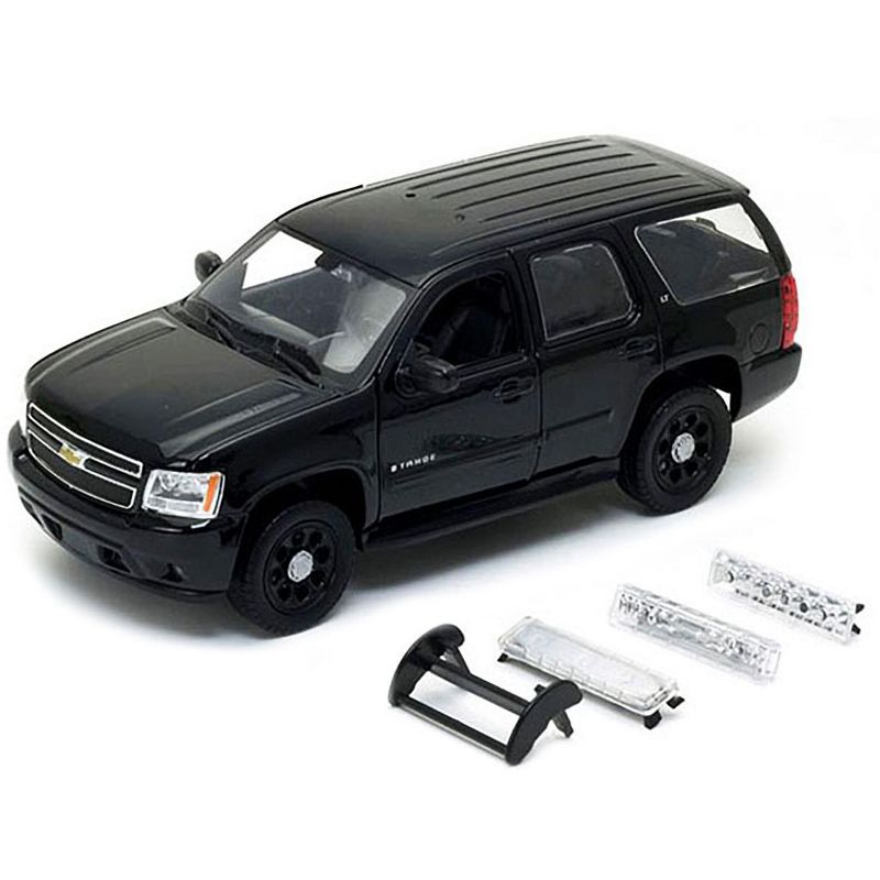 2008 Chevrolet Tahoe Unmarked Police Car Black 1/24 Diecast Model Car by Welly, 2 of 4