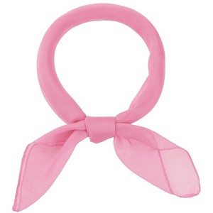 INSPIRE CHIC Women's Solid/Gradient Chiffon Square Soft Sheer Neck Scarves Neckerchief - 1 of 4