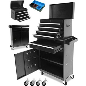 Professional 5-Drawer Tool Chest on Wheels, Rolling Tool Storage Cabinet, Portable Garage Organizer for Mechanics & Home Use - 1 of 4