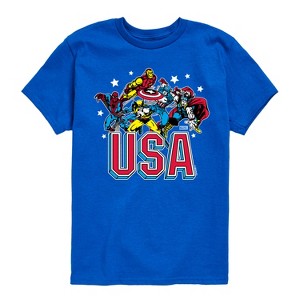 Boys' - Marvel - USA Short Sleeve Graphic T-Shirt - 1 of 4