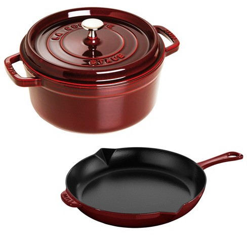 Staub Cast Iron 12-inch Fry Pan - Grenadine : Target