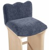 Meridian Furniture,Shaw Chenille Fabric Upholstered Counter Stool - 4 of 4