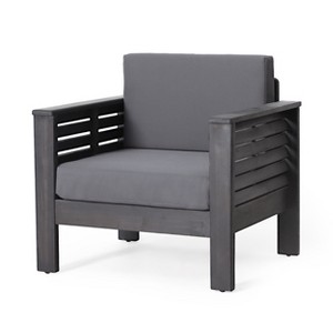Dexmalle Patio Acacia Wood Club Chairs - 1 of 4