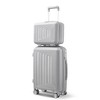 Whisen 4-Piece Luggage Sets, 14"/20"/24"/28" PP Hard shell Suitcases, Lightweight TSA Lock Carry on Suitcase - 3 of 4