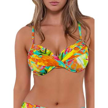 Sunsets Elsie Bralette Women's Swimsuit Bikini Top with Underwire, Passion  Flower, 32D : : Clothing, Shoes & Accessories