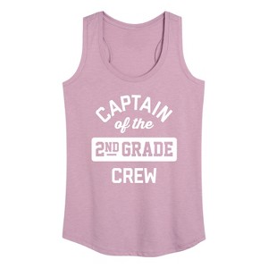 Women's - Instant Message - Captain Of The 2Nd Crew Graphic Racerback Tank - 1 of 4