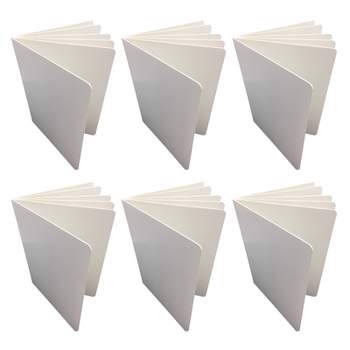 Ashley Productions® Blank Chunky Board Book, 6" x 8" Portrait, White, Pack of 6