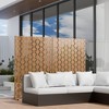 Lirago 72 in Outdoor Privacy Fence Galvanized Metal Screen Panels - 3 of 4