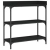 vidaXL Console Table with Shelves Black 29.5 in.x11.8 in.x31.5 in. - 2 of 4