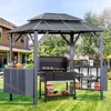 EROMMY 9 Ft. W X 6 Ft. D Aluminum Grill Gazebo - 2 of 4