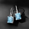 Ross-Simons 6.50 ct. t.w. Emerald-Cut Sky Blue Topaz Drop Earrings in Sterling Silver - 3 of 4