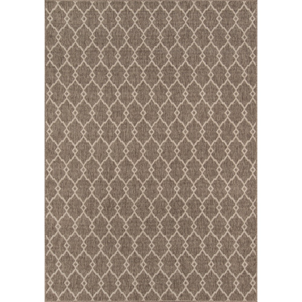 Indoor/Outdoor Fretwork Area Rug - Taupe (5'x8')