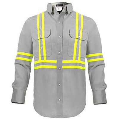 Flame Resistant FR High Visibility Hi Vis Shirt - 88% C/12% N - 7oz