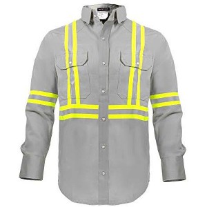 Flame Resistant FR High Visibility Hi Vis Shirt - 88% C/12% N - 7oz - 1 of 4