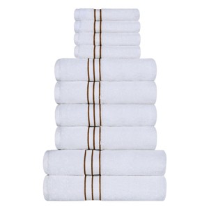 Premium Cotton Solid Plush Heavyweight Hotel Luxury Towel Set by Blue Nile Mills - 1 of 4