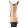 Journee Collection Womens Novva Tru Comfort Foam Back Heel Zip Stacked Heel Booties Tan 7.5 - 3 of 4