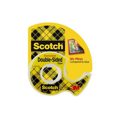 Scotch Permanent Double-Sided Tape .5" x 450"