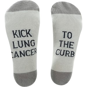 Pavilion Gift Company - Lung Cancer - S/M Unisex Sock - Socks - 1 of 4