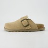 CUSHIONAIRE Women's Blain Genuine Suede Slip-On Clogs with + Memory Foam & Chic Buckle Mule - Comfortable, Non-Slip, Wide Widths Available - 2 of 4