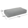 NicBex Water Resistant 6 x 3 Ft Lounger Bean Bag with Removable Covers for Reading,Living Room and Bedroom - 3 of 4