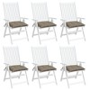 Chair Cushion Set of 6 Oxford Fabric (100% Polyester) vidaXL - 4 of 4