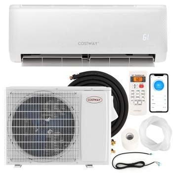 Costway 24,000 BTU Mini Split Air Conditioner AC Unit with Heat Pump & Alexa Googlehome Remote Control