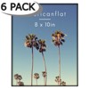 Americanflat Front Loading 8x10 Picture Frames in Black - Set of 6 Thin Frameless Plastic Frames with Shatter-Resistant Glass - 2 of 4