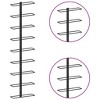 vidaXL Wall-mounted Wine Rack for 9 Bottles Black Iron - 4 of 4