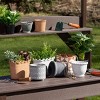 Sullivans Adobe Monochrome Ceramic Planter Set of 3, 5.25"H, 4.5"H & 4"H Brown - 3 of 4