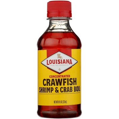 Louisiana Fish Fry Crawfish Shrimp and Crab Boil Liquid Concentrated - 12 pack, 8 oz