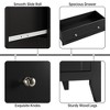 5 Drawer Dresser for Bedroom, Black Tall Wooden Dresser with Deep Storage Drawers & Metal Knobs, Modern Chest of Drawers for Bedroom, Entryway - 3 of 4