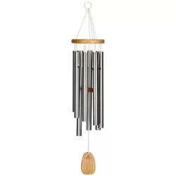 Woodstock Chimes Signature Collection, Gregorian Chimes, Alto 27'' Silver Wind Chime GAS