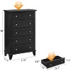 5 Drawer Dresser for Bedroom, Tall White Wooden Chest of Drawers with Metal Handles, Modern Storage Cabinet Organizer for Bedroom, Living Room - 2 of 4