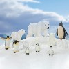 TEMI 12-Piece Polar Animal Figurines Set, Includes Polar Bear and Emperor Penguin Families for Party Favors - 2 of 4